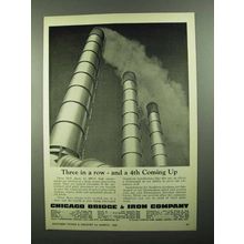 1950 Chicago Bridge & Iron Company Ad - Three in a Row