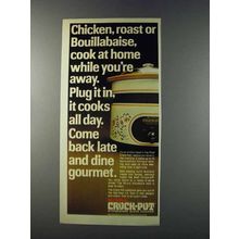 1981 Rival Crock-Pot Ad - Chicken, Roast