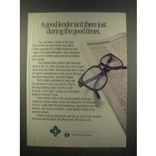 1985 Farm Credit Service Ad - A Good Lender Isn't There Just During Good Times