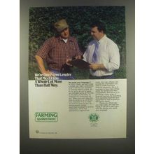 1985 Farm Credit Service Ad - Meets You More Than Half Way