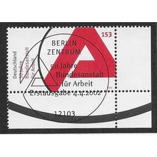 GER 2002 €1.53 '50TH ANN OF FEDERAL EMPLOYMENT SERVICES' FINE USED (EBID59-460)