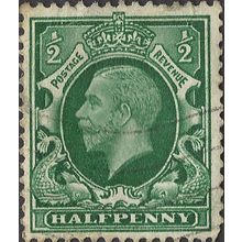 GB, King George V definitive, green 1935, ½d, #5