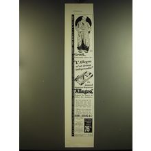 1934 Allegro Razor Ad - in French - Grock, l'inimitable clown dit