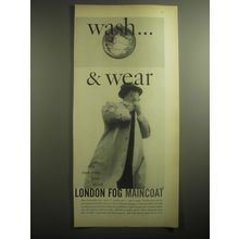 1959 London Fog Maincoat Ad - Wash & Wear