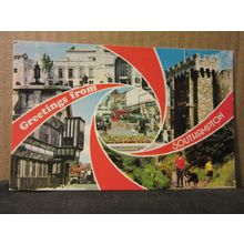 multiview, SOUTHAMPTON. HAMPSHIRE used postcard by Colourmaster . 1986 pm =