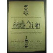 1946 Hennessy Cognac Ad - Awarded for extraordinary service in war and peace