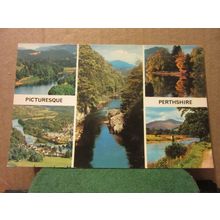 multiview, PERTHSHIRE county... unused postcard by Colourmaster =
