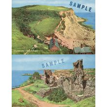 Hastings Cliffs 2x SAMPLE 1970s Postcard s