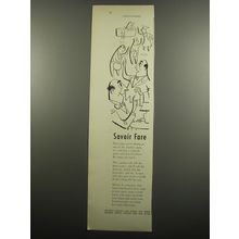 1955 Lord Calvert Whiskey Ad - Savoir Fare