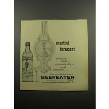 1955 Beefeater Gin Ad - Martini forecast
