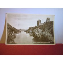 DURHAM CATHEDRAL from PREBENDS BRIDGE used postcard 1953 pm =