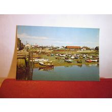 THE HARBOUR, EXMOUTH, DEVON used vintage postcard 1973 pm =