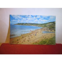 THE BEACH, CHARMOUTH, DORSET used postcard Colourmaster 1987? pm =