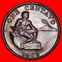 ⰆUSA AND SPAIN ERROR (1958-1963):PHILIPPINES★1 CENTAVO 1963★LOW START★NO RESERVE
