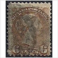 Canada 1889 SG108 6c Pale Chestnut Good Used .. .