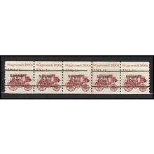1898Ab 4c Stagecoach Fine MNH Dry Gum PNC 6/5 Line Gap AA0103