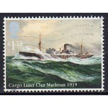 GB 2013 Merchant Navy (1st Issue) - Cargo Liner "Clan Matheson" 1919 £1.28 Used