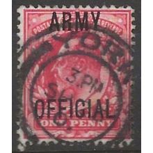 1902 O49 1d Scarlet Army Official Fine Used ..
