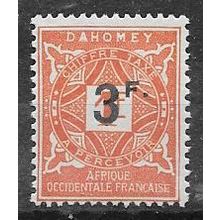 DAHOMEY N° TAXE 18 YVERT NEUF * ( MLH )