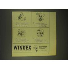 1944 Windex Cleaner Ad - Your Husband Is Getting Leave
