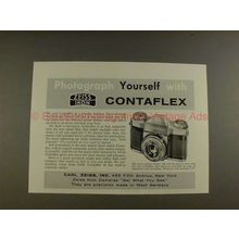 1955 Zeiss Contaflex Camera Ad - Photograph Yourself!