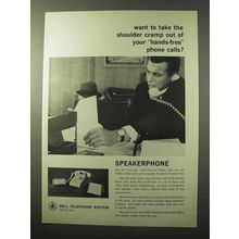 1964 Bell Speakerphone Ad - Take Shoulder Cramp Out