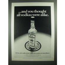 1971 Gordon's Vodka Ad - And You Thought All Vodkas Were Alike