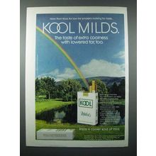 1972 Kool Milds Cigarette Ad - Extra Coolness