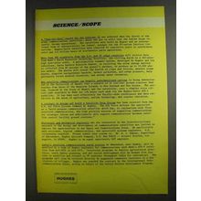 1972 Hughes Intelsat IV Satellites Ad