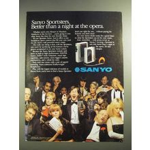 1983 Sanyo Sportster Radio / Cassette Player Ad - Night at The Opera