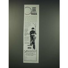 1990 Mantis ChipMate Ad - Chips hard-wood up to 1 1/2" thick