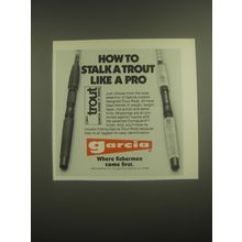 1981 Garcia Trout Rods Ad - How to stalk a trout like a pro