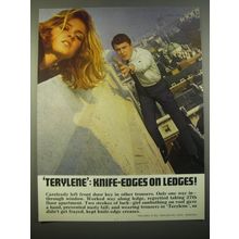 1966 Imperial Chemical Industries Terylene Ad - Terylene: Knife-Edges on Ledges