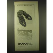 1948 Hanan Admiral Shoes Ad - Qulaity - like character - endures