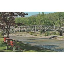 Ganaraska River Footbridge Ontario Canada 1970s Postcard