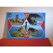 LLORET DE MAR, Costa Brava, Spain used postcard multi view dated 1986 =