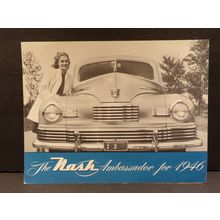 The Nash Ambassador for 1946 Sales Brochure