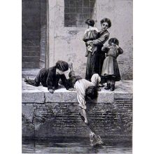 TO THE RESCUE 1878 Ludwig Johann Passini VICTORIAN ENGRAVING