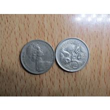 Australia 1967 5 Cents Coin