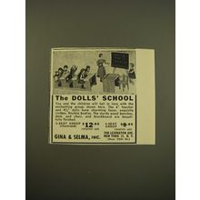 1961 Gina & Selma Dolls Advertisement - The Dolls' School