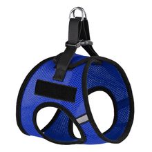 York Nylon Mesh Harness with removable Patches Royal Blue 17"-19"