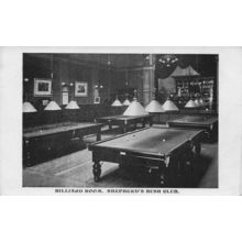 Shepherds Bush Old Billiard Snooker Club London Antique Postcard