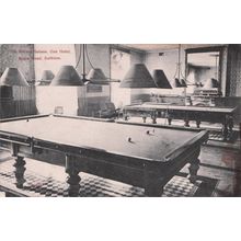 Billiard Saloon Oak Hotel Maple Road Surbiton Surrey London Old Postcard