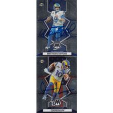 MATTHEW STAFFORD & COOPER KUPP AUTO 2022 LOS ANGELES RAMS SUPER BOWL CHAMPIONS