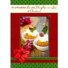 For a Wonderful Son & Daughter-in-Law... - CHRISTMAS GREETING CARD - 21984