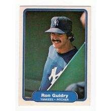 1982 Fleer Ron Guidry baseball card #38 – Yankees