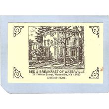 New York Waterville Bed & Breakfast Of Waterville 211 White Street Adverti~1320