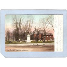 New York Cortland Soldiers Monument Street Scene ny_box3~1238
