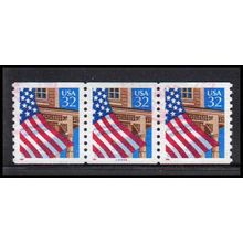 Used 2913 32c U.S. Flag Over Porch Very Fine PNC 44444/3 PA3493