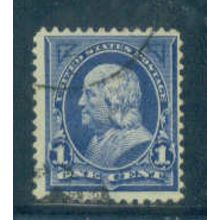 Used 264 1c Benjamin Franklin Just Clears M02755